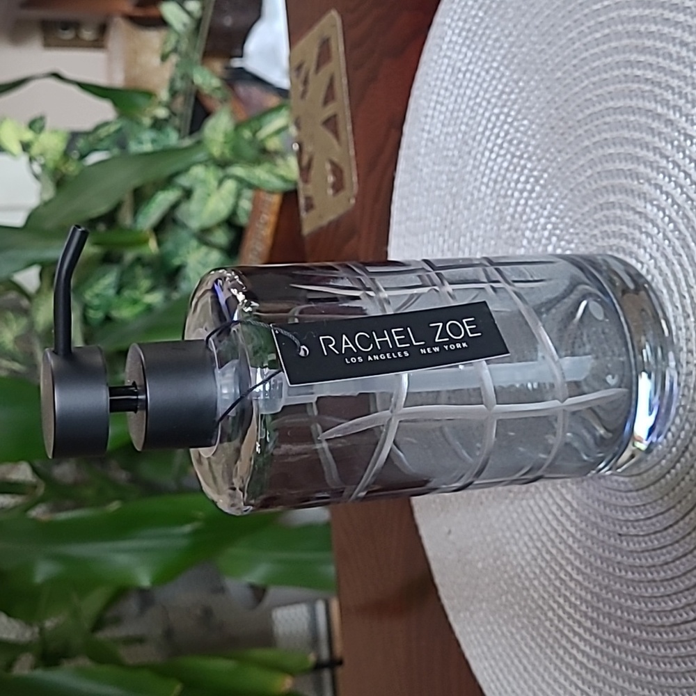 *Rachel Zoe Etched Glass Soap Dispenser
